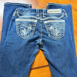 Rock Revival Women's Dark Blue Boot Cut Jeans